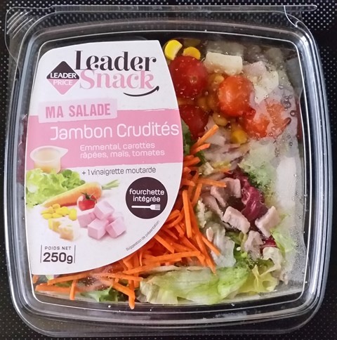 SALADE JAMBON CRUDITÉS EMMENTAL 250g