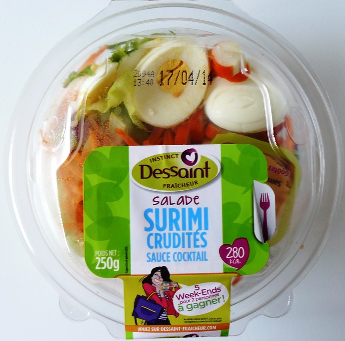 SALADE SURIMI CRUDITÉS SAUCE COCKTAIL