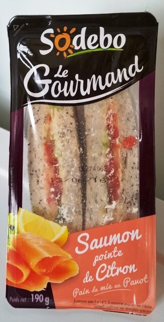 SANDWICH SAUMON POINTE DE CITRON 190g