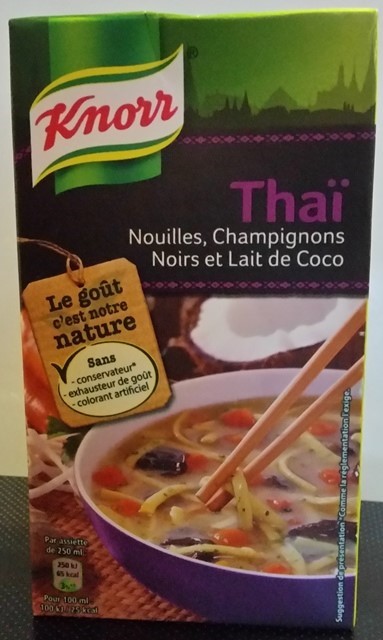 THAÏ NOUILLES, CHAMPIGNONS NOIRS ET LAIT DE COCO 1 L