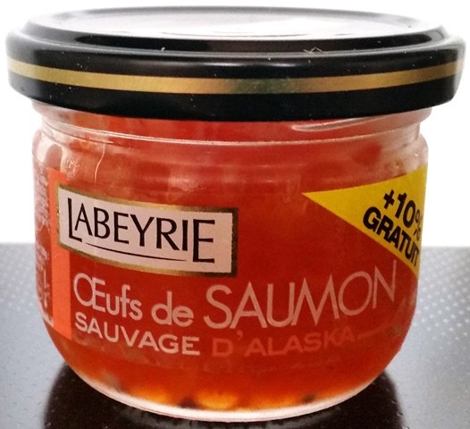 ŒUFS DE SAUMON SAUVAGE D’ALASKA 88g