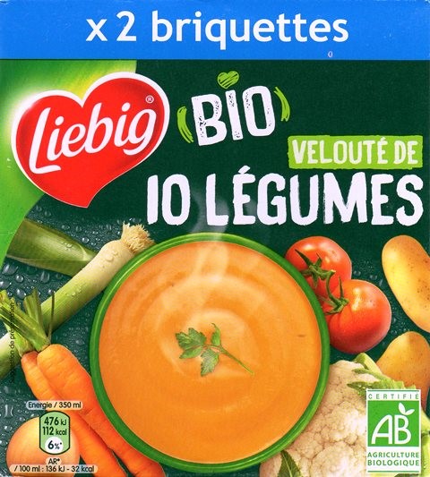 VELOUTÉ DE 10 LÉGUMES BIO (X2) 70cl