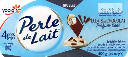 ÉCLATS DE CHOCOLAT PARFUM COCO (x4) 400g