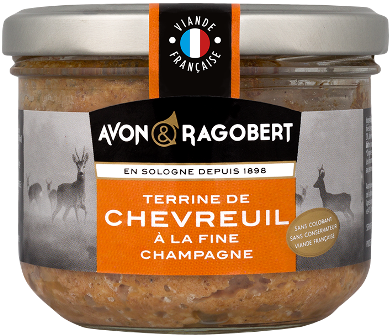 TERRINE DE CHEVREUIL À LA FINE CHAMPAGNE 180g