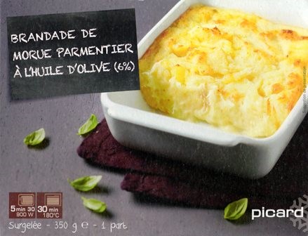BRANDADE DE MORUE PARMENTIER À L'HUILE D'OLIVE 350g