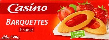 BARQUETTES FRAISE (X18) 120g