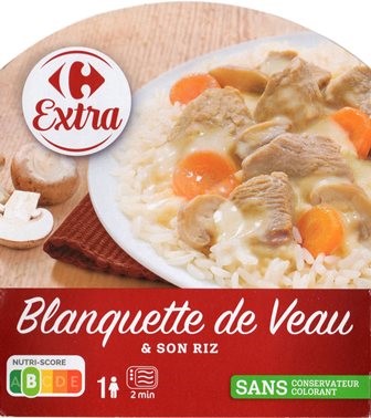 BLANQUETTE DE VEAU ET SON RIZ 300g