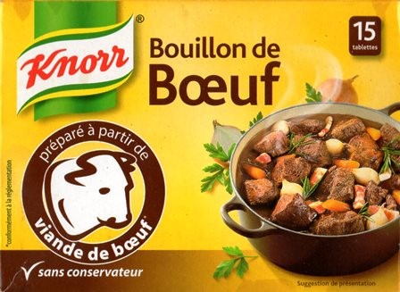 BOUILLON DE BŒUF (X15) 150g