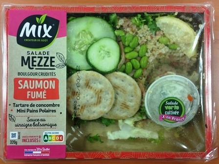 BOULGOUR CRUDITÉS SAUMON FUMÉ 320g