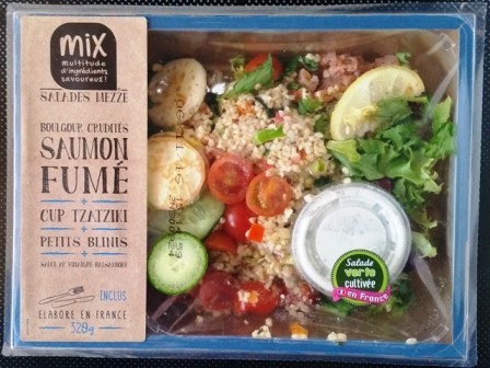 BOULGOUR CRUDITÉS SAUMON FUMÉ 320g