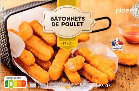 BÂTONNETS DE POULET 400g