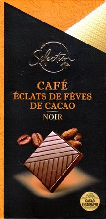 CAFÉ ÉCLATS DE FÈVES DE CACAO NOIR 100g