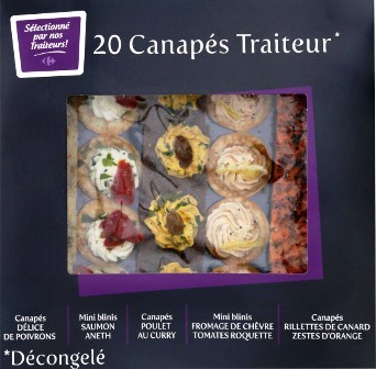 CANAPÉS TRAITEUR (X20) 135g