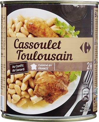 CASSOULET TOULOUSAIN AU CONFIT DE CANARD 840g