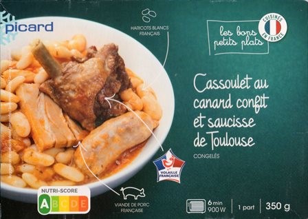 CASSOULET AU CANARD CONFIT ET SAUCISSE DE TOULOUSE 350g