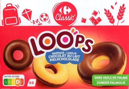 LOOPS CHOCOLAT AU LAIT (X6) 180g