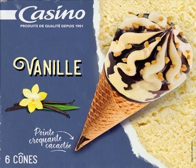 CÔNES VANILLE (X6) 419g