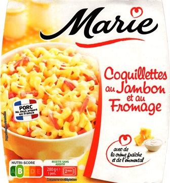 COQUILLETTES AU JAMBON ET AU FROMAGE 280g