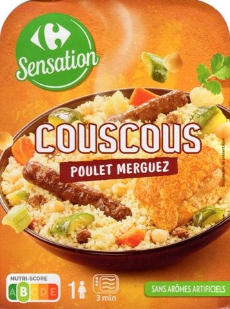 COUCOUS POULET MERGUEZ 440g