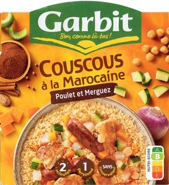 COUSCOUS À LA MAROCAINE - POULET ET MERGUEZ 285g