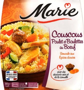 COUSCOUS POULET ET BOULETTES AU BŒUF 300g