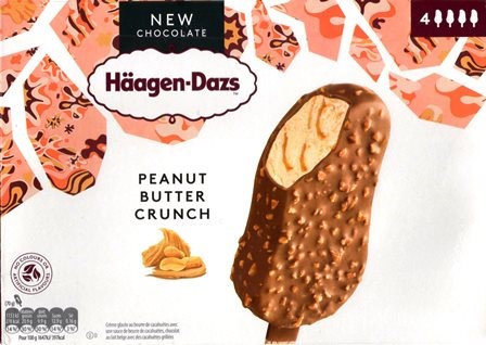 CROQUANT AU BEURRE D'ARACHIDE TREMPÉ DANS LE CHOCOLAT (x4) 280g