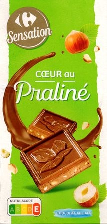 CŒUR AU PRALINÉ CHOCOLAT AU LAIT 150g