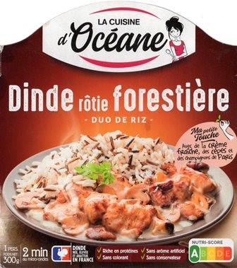 DINDE RÔTIE FORESTIÈRE – DUO DE RIZ 300g