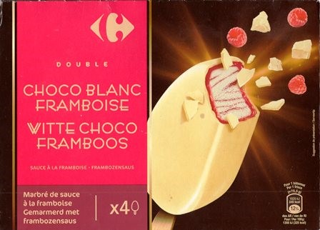 DOUBLE CHOCO BLANC FRAMBOISE (X4) 302g