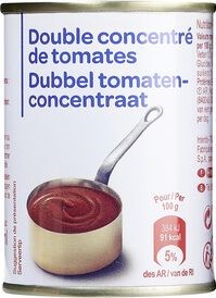 DOUBLE CONCENTRÉ DE TOMATES 140g