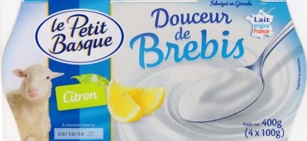 DOUCEUR DE BREBIS CITRON (X4) 400g