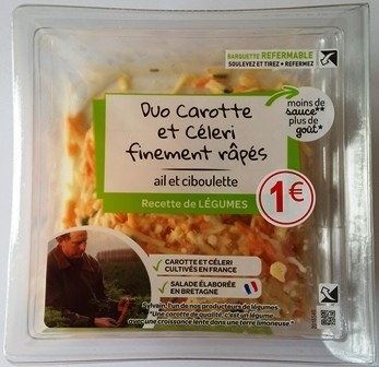 DUO CAROTTE ET CÉLERI RÂPÉS 200g