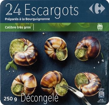 ESCARGOTS PRÉPARÉS À LA BOURGUIGNONNE (X24) 250g