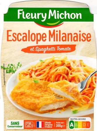 ESCALOPE MILANAISE ET SPAGHETTI TOMATE 300g