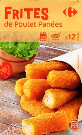 FRITES DE POULET PANÉES (x12) 200g