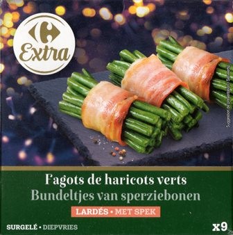 FAGOTS DE HARICOTS VERTS LARDÉS (x9) 405g