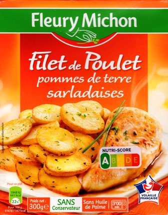 FILET DE POULET POMMES DE TERRE SARLADAISES 300g