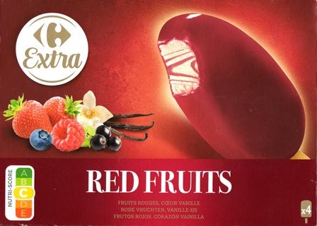 FRUITS ROUGE, CŒUR VANILLE (x4) 400ml