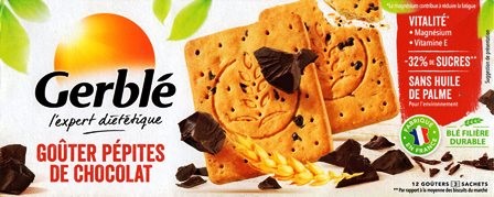 GOÛTER PÉPITES DE CHOCOLAT (x12) 250g