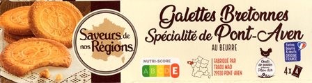 GALETTES BRETONNES – SPÉCIALITÉ DE PONT-AVEN (x16) 130g