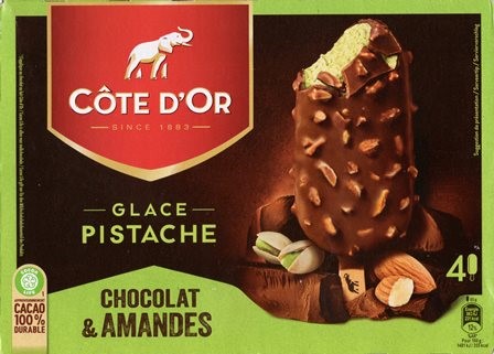 GLACE PISTACHE CHOCOLAT & AMANDES (x4) 360ml