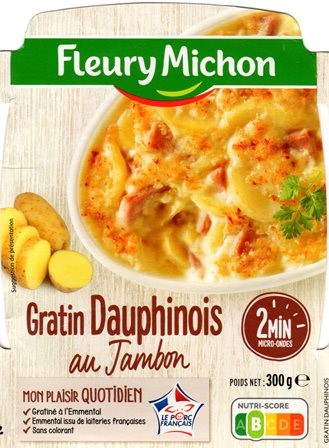 GRATIN DAUPHINOIS AU JAMBON 300g