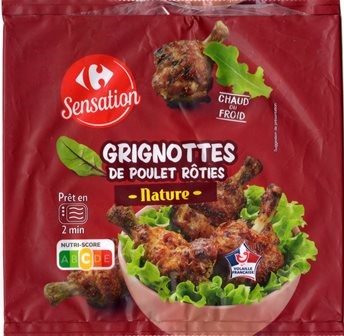 GRIGNOTTES DE POULET RÔTIES NATURE 250g