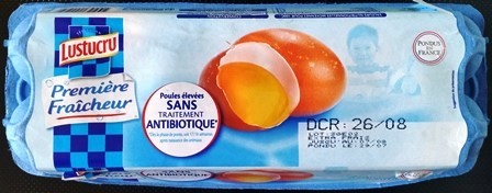 GROS ŒUFS (x12) DE POULES ÉLEVÉES EN CAGE