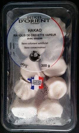 HAKAO RAVIOLIS DE CREVETTE VAPEUR 300g