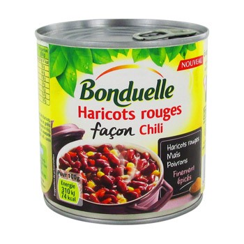 HARICOTS ROUGES FAÇON CHILI 400g
