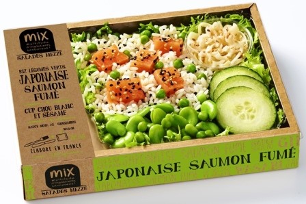 JAPONAISE RIZ LÉGUMES VERTS SAUMON FUMÉ 320g