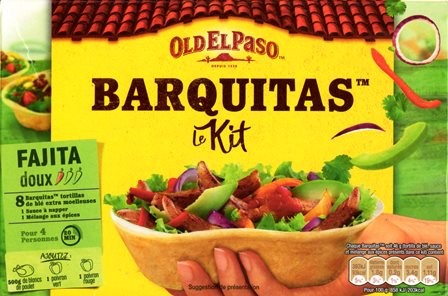 KIT BARQUITAS (x8) FAJITA DOUX 367g