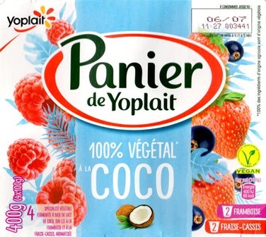100% VÉGÉTALE À LA COCO (x4) 400g