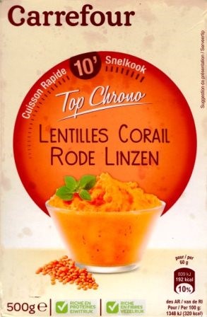 LENTILLES CORAIL 500g